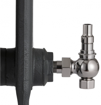 UK-28 Thermostatic Cast Iron Radiator Valve - Black Nickel